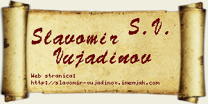 Slavomir Vujadinov vizit kartica